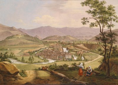 View of the Liris Falls near Isola di Sora by Unknown